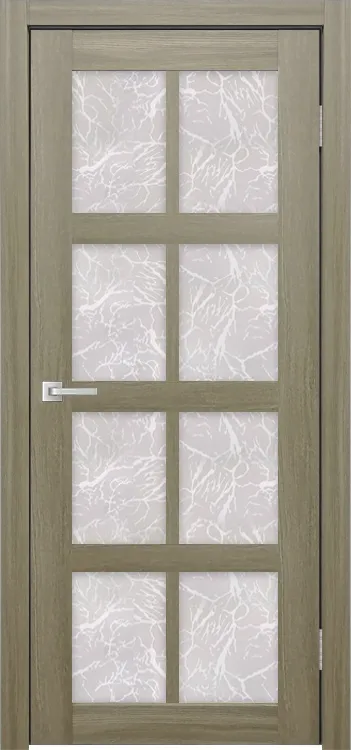 Фото Межкомнатная дверь Легенда К-8 Тон Неаполь Остекление Гранит прозрачный